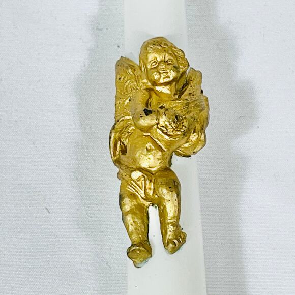 Vintage Candles Lot Of 8 Tapers Holiday Christmas Red Santa Angel Snowman - Picture 8 of 11